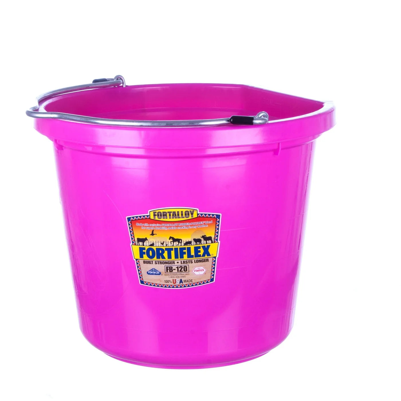 Fortiflex Flatback General Purpose Horse Bucket, 5 gallons