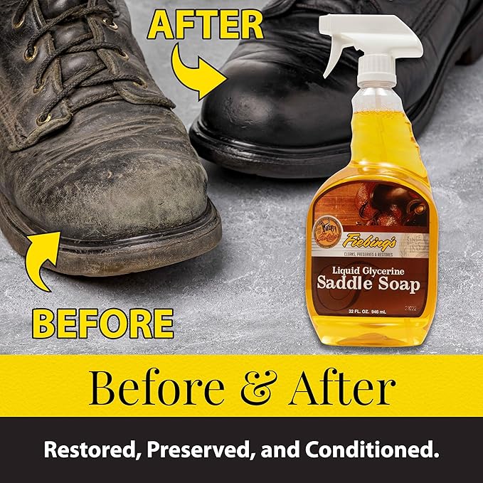 Fiebings Liquid Glycerine Saddle Soap for Leather, 16 oz