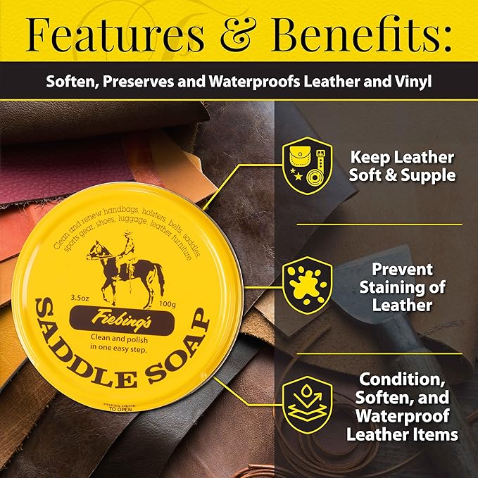 Fiebings Yellow Saddle Soap for Leather