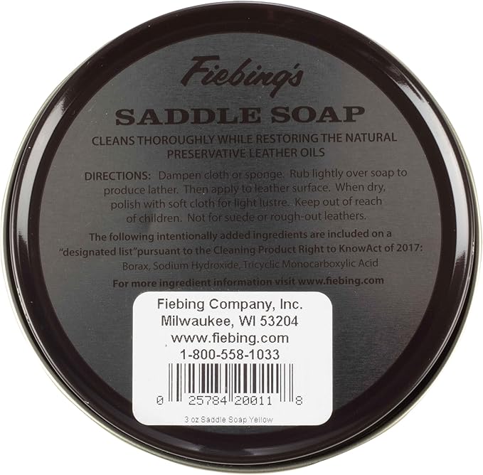 Fiebings Yellow Saddle Soap for Leather