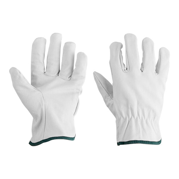 Cordova Gray Standard Grain Goatskin Leather Driver's Gloves with Straight Thumbs