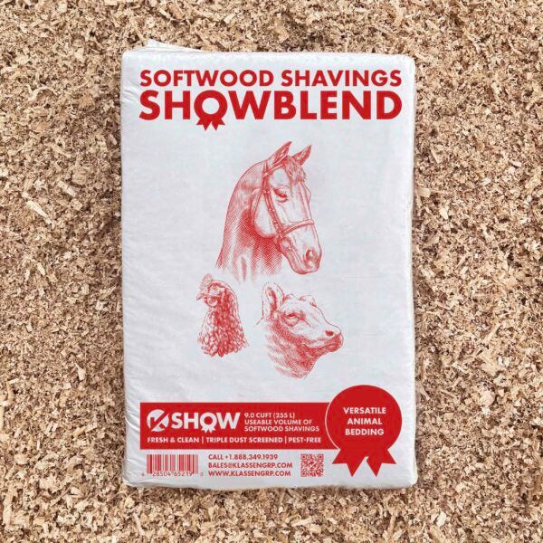 Klassen Softwood Showblend Shavings, 9 cu. ft., Pallet 40 Bags