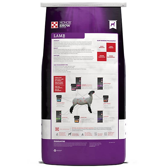 Purina Honor Show Lamb Creep 20 DX 30 Pelleted Lamb Feed, 50 lb. Bag
