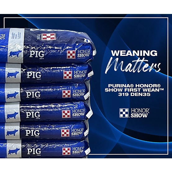 Purina Honor Show FIRST WEAN 319 DEN35 Pig Feed, 50 lb. Bag