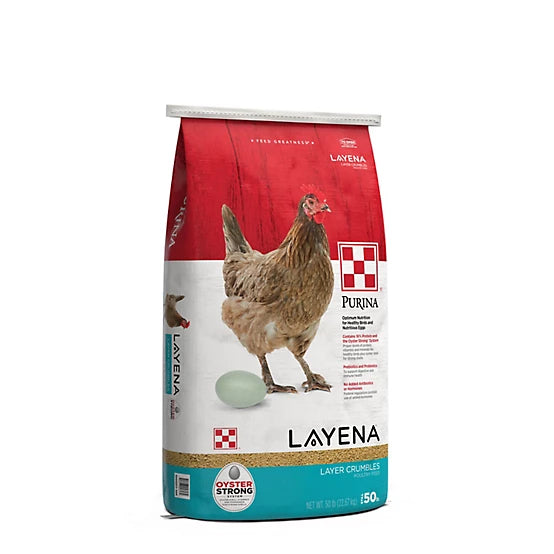 Purina Layena Crumbles Chicken Feed, 50 lb. Bag