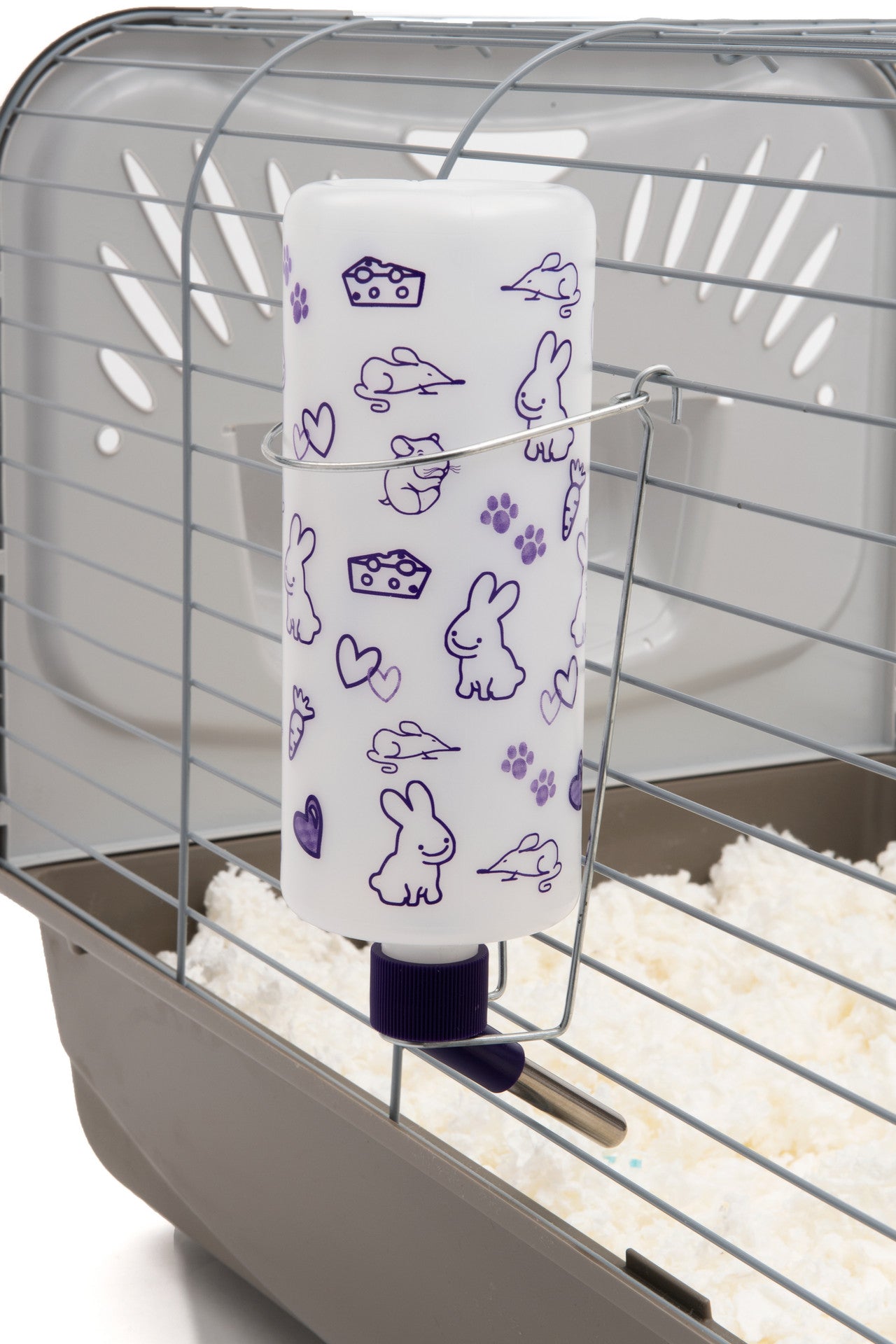 Lixit Rabbit and Small Pet Water Bottle With Deluxe Holder Set