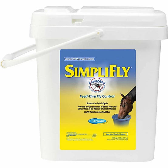 Farnam SimpliFly Feed-Thru Fly Control with LarvaStop Fly Growth Regulator Livestock Supplement