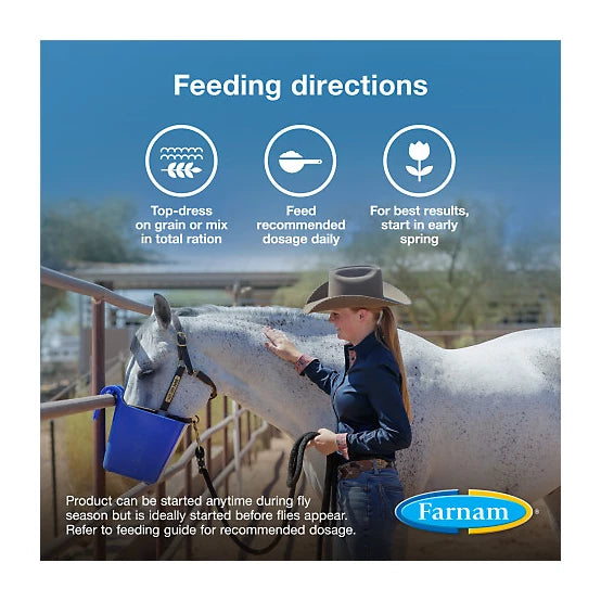 Farnam SimpliFly Feed-Thru Fly Control with LarvaStop Fly Growth Regulator Livestock Supplement