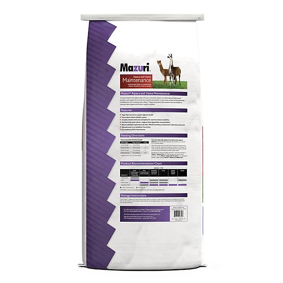 Mazuri Alpaca and Llama Maintenance Feed, 50 lb. Bag