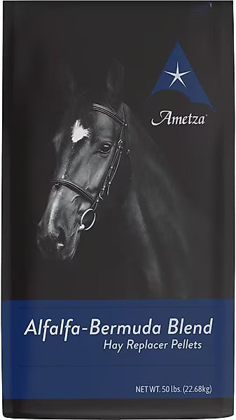 Ametza Alfalfa/Bermuda Hay Blend Pellet Horse Feed, 50 lb. Bag
