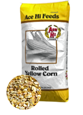Ace Hi Rolled Corn, 50 lb. Bag
