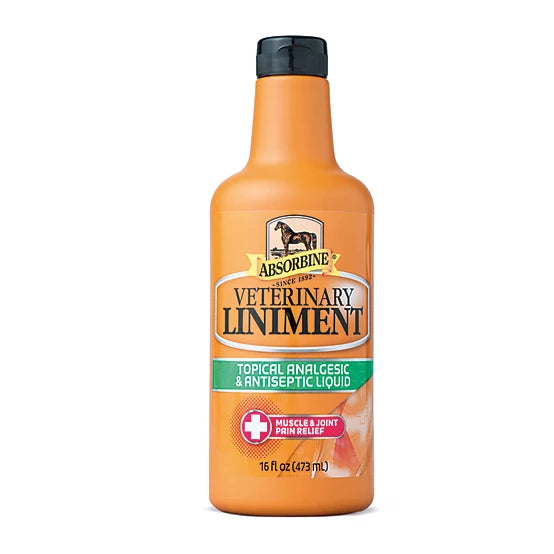 Absorbine Veterinary Topical Analgesic & Antiseptic Horse Liniment, 16 oz