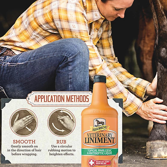 Absorbine Veterinary Topical Analgesic & Antiseptic Horse Liniment, 16 oz
