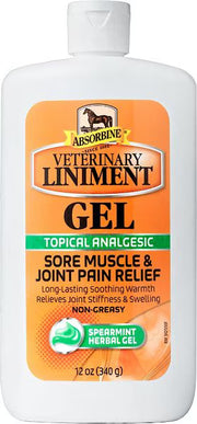 Absorbine Veterinary Topical Menthol Sore Muscles & Arthritis Pain Relief Horse Liniment Gel