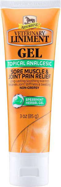 Absorbine Veterinary Topical Menthol Sore Muscles & Arthritis Pain Relief Horse Liniment Gel