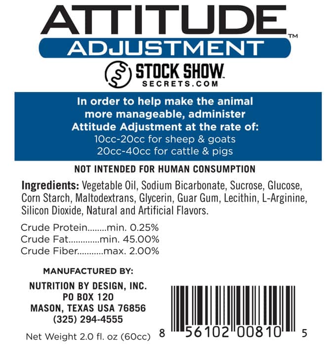 Stock Show Secrets Attitude Adjustment Paste