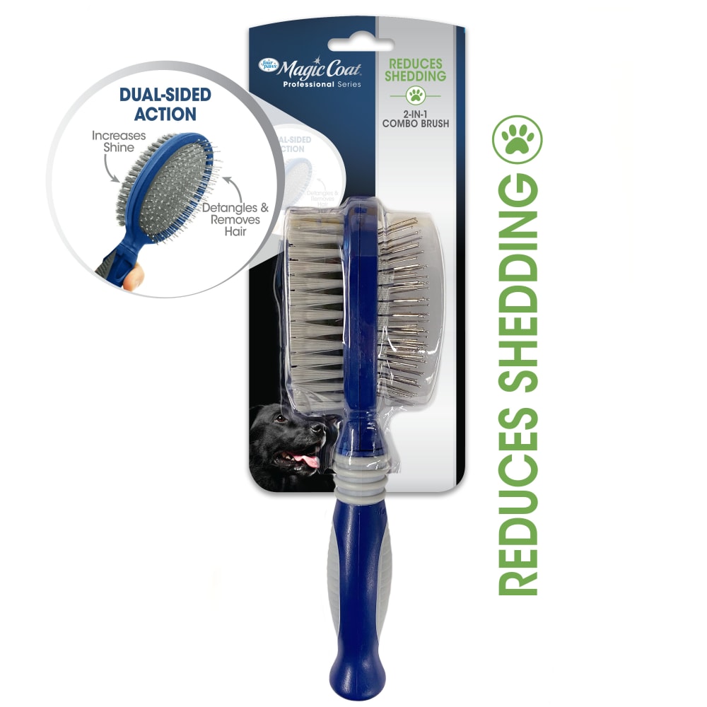 Magic Coat Professional Series 2-in-1 Combo Pin and Bristle Dog Brush