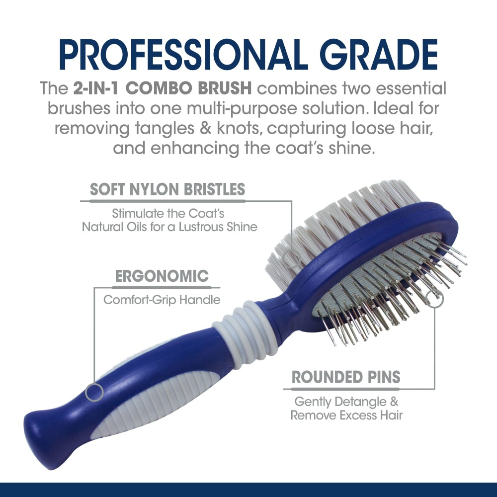 Magic Coat Professional Series 2-in-1 Combo Pin and Bristle Dog Brush