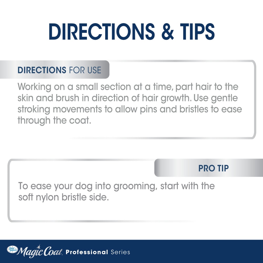 Magic Coat Professional Series 2-in-1 Combo Pin and Bristle Dog Brush