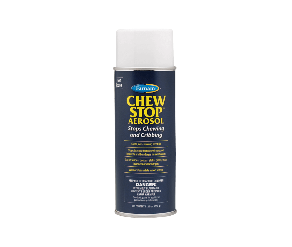 Farnam Chew Stop Liquid Chewing/Cribbing Deterrent for Horses, 12.5 oz