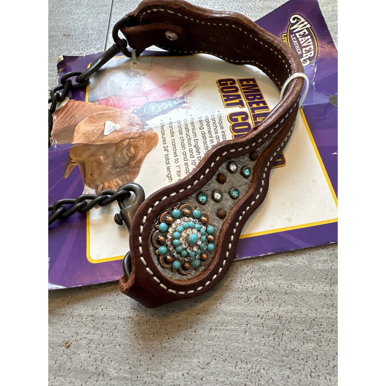 Weaver Livestock Goat Collar Embellished