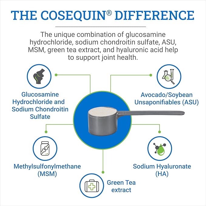 Nutramax Cosequin ASU Plus Hyaluronic Acid & Green Tea Extract Joint Health Powder Horse Supplement, 1.16 lb