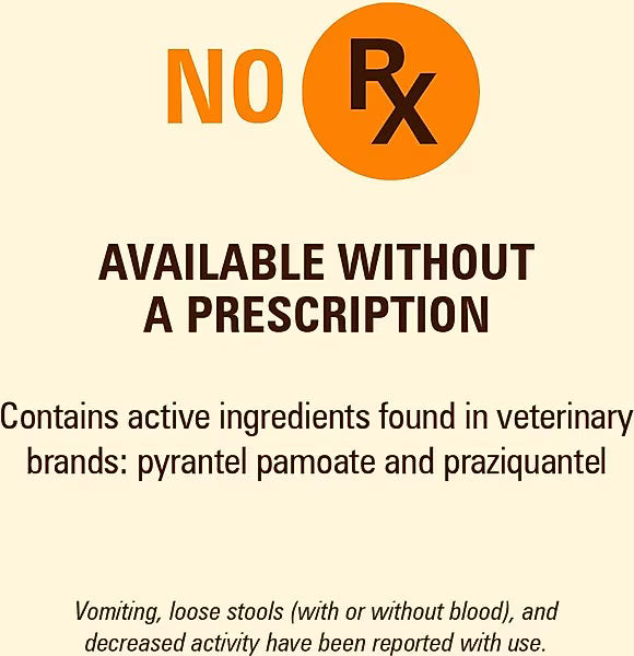 Sentry HC WormX Plus 7 Way Dewormer for Hookworms, Roundworm & Tapeworms for Small Breed Dogs