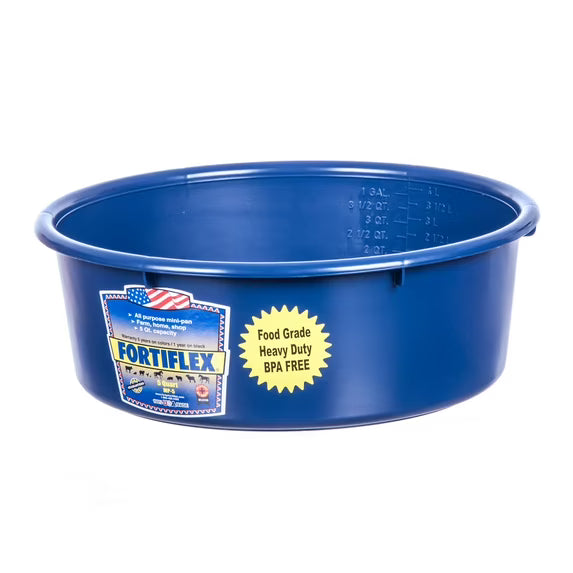 Fortiflex Mini Feed Pan for Dogs and Horses, 5-Quart