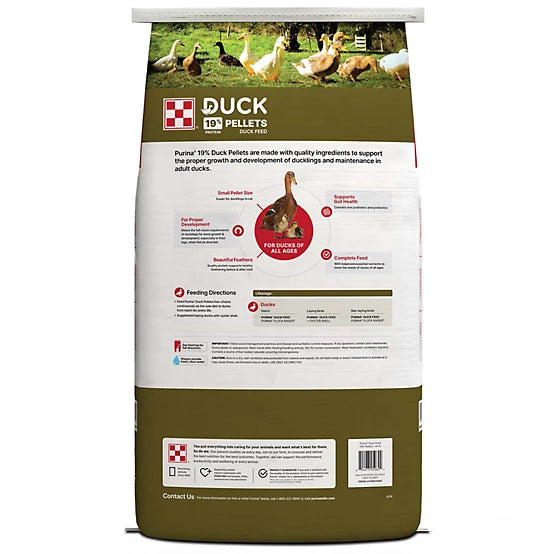 Purina Pelleted Duck Feed, 40 lb. Bag
