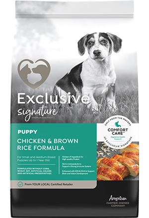 Exclusive Signature Puppy Chicken & Brown Rice Dog Food, 30 lb. Bag