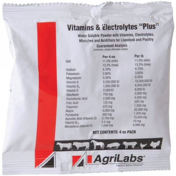 AgriLabs Vitamin & Electrolyte Plus, 4 oz