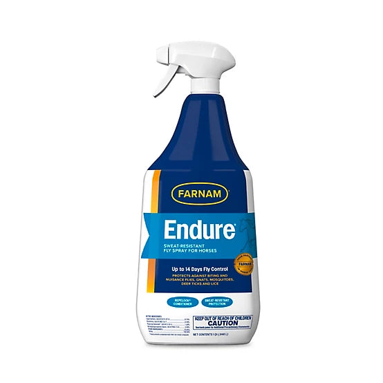 Farnam Endure Sweat-Resistant Fly Spray for Horses, 1 qt