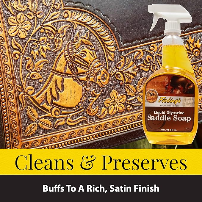 Fiebings Liquid Glycerine Saddle Soap for Leather, 16 oz