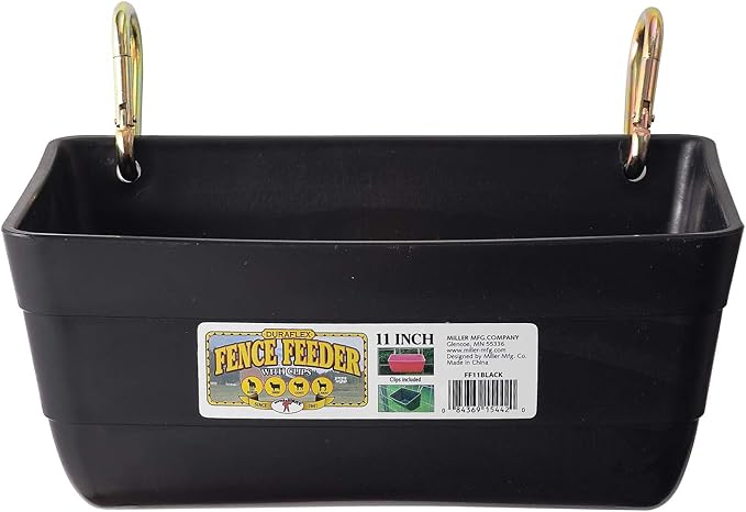 Little Giant Fence Feeder with Clips, 11 inch.