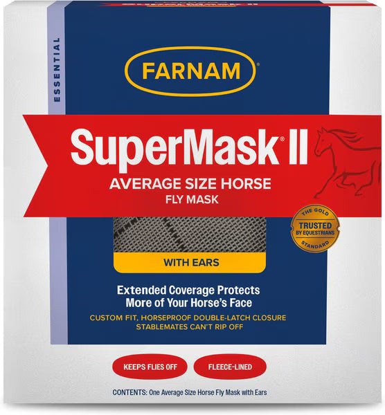 Farnam SuperMask II Horse Fly Mask with Covered Ears – Tom's Hay Farm