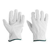 Cordova Gray Standard Grain Goatskin Leather Driver's Gloves with Straight Thumbs