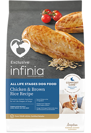 Infinia Chicken & Brown Rice Recipe Dog Food