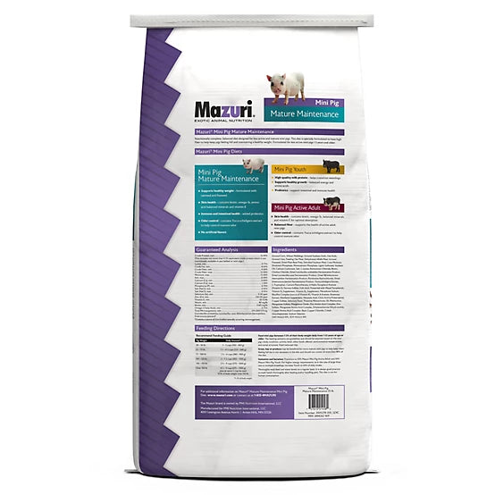 Mazuri Mature Maintenance Mini Pig Feed, 25 lb. Bag