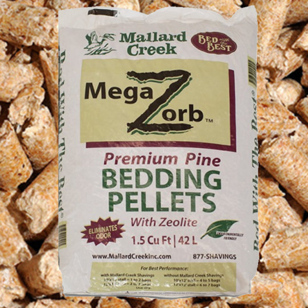 Mallard Creek Mega Zorb Softwood Bedding Pellets, 40 lb. Bag