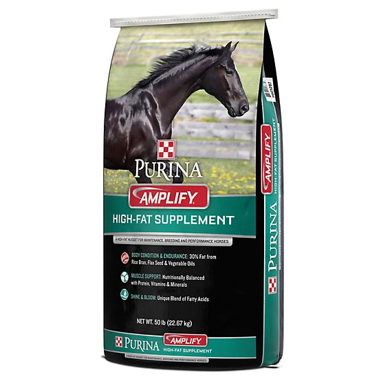 Purina Amplify High-Fat Horse Supplement, 50 lb. Bag