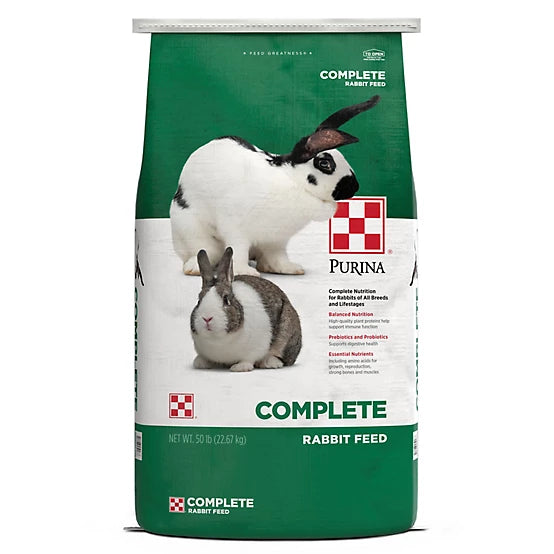 Purina Complete Pelleted Alfalfa Rabbit Food, 50 lb. Bag – Tom's Hay Farm