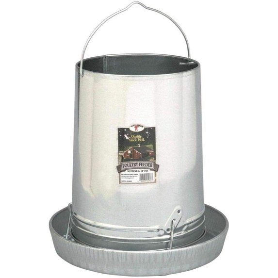 Little Giant Hanging Metal Poultry Feeder, 30 lb