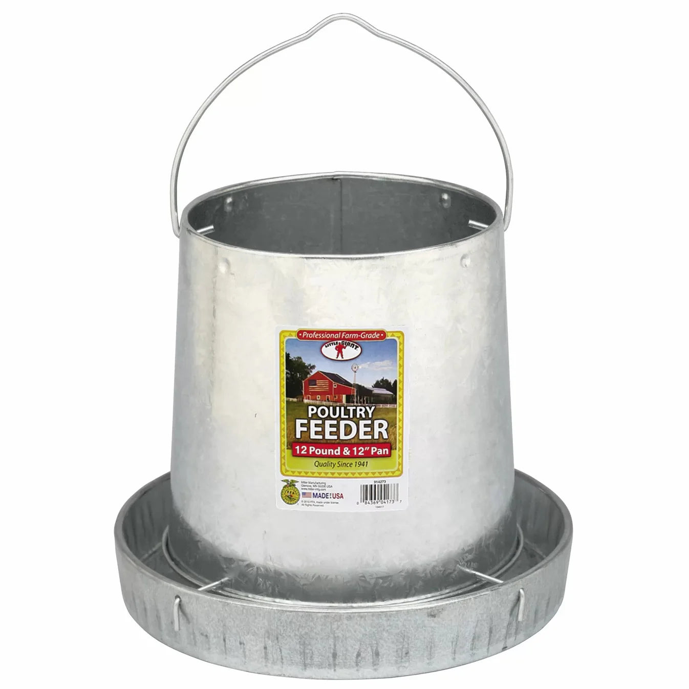 Little Giant Hanging Metal Poultry Feeder, 30 lb