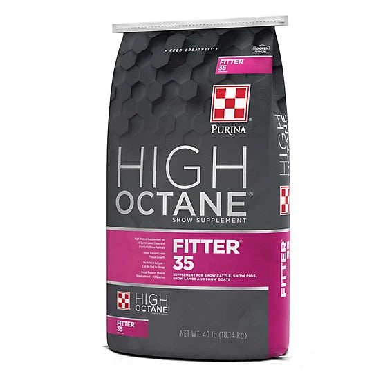 Purina High Octane Fitter 35 Topdress Livestock Supplement, 40 lb. Bag