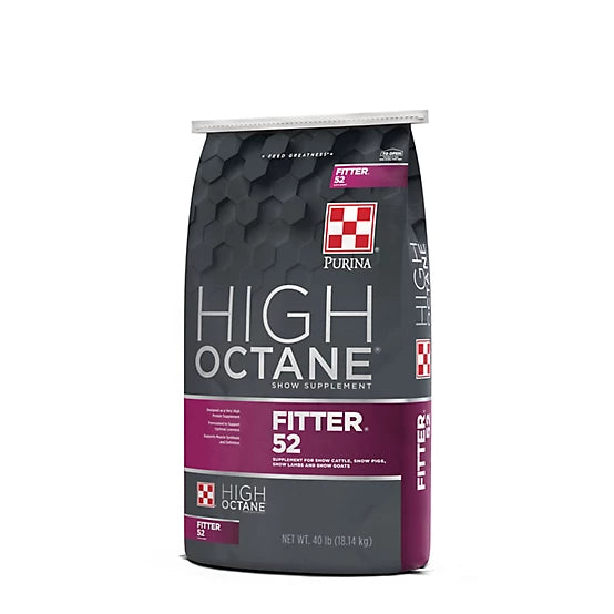 Purina High Octane Fitter 52 Pelleted Livestock Protein Supplement, 40 lb. Bag