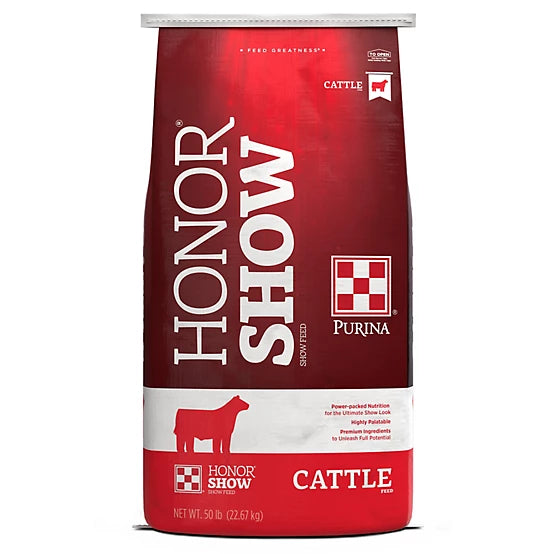 Purina Honor Show Fitter's Edge Beef Cattle Feed, 50 lb. Bag, Pallet 40 Bags