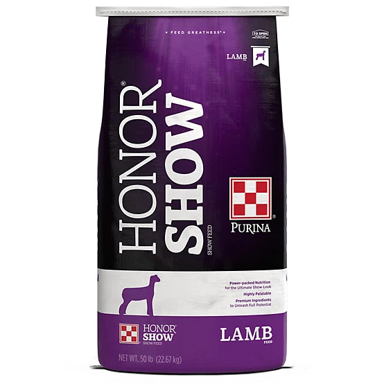 Purina Honor Show Showlamb GR 15 DX Textured Lamb Feed, 50 lb. Bag, Pallet 40 Bag