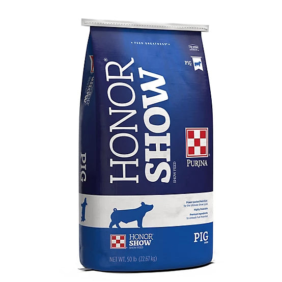 Purina Honor Show Pig 19P BMD Medicated Pelleted Pig Feed, 50 lb. Bag