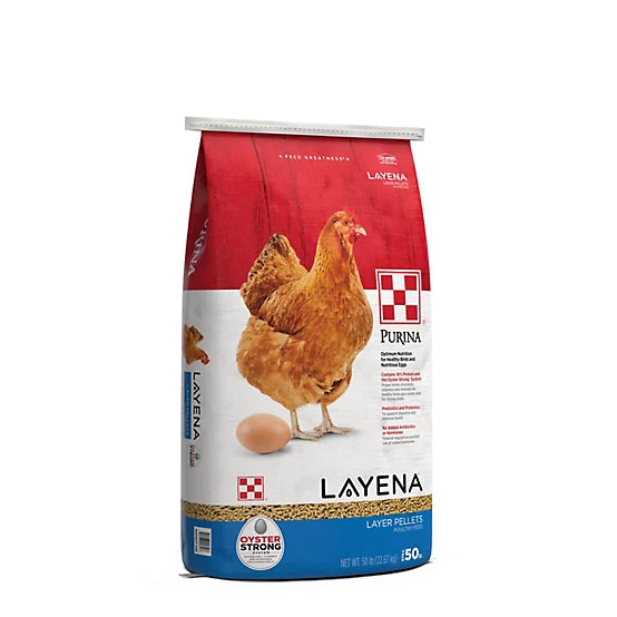 Purina Layena Layer Pelleted Chicken Feed, 50 lb. Bag