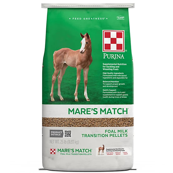 Purina Mare's Match Milk Replacer Pellets, 25 lb.